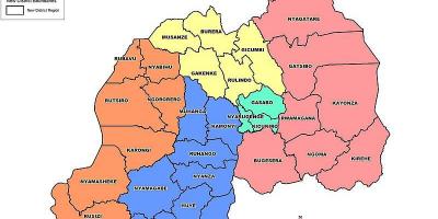 Peta dari Rwanda sektor