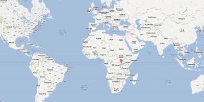 Peta dari Rwanda di dunia