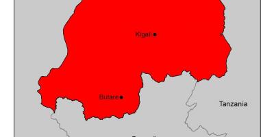 Peta dari Rwanda malaria